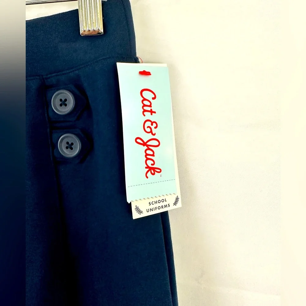 Cat & Jack Navy Blue (Set of 3) Pull On Style Stretch Uniform Skort L(10/12) - Picture 8 of 11